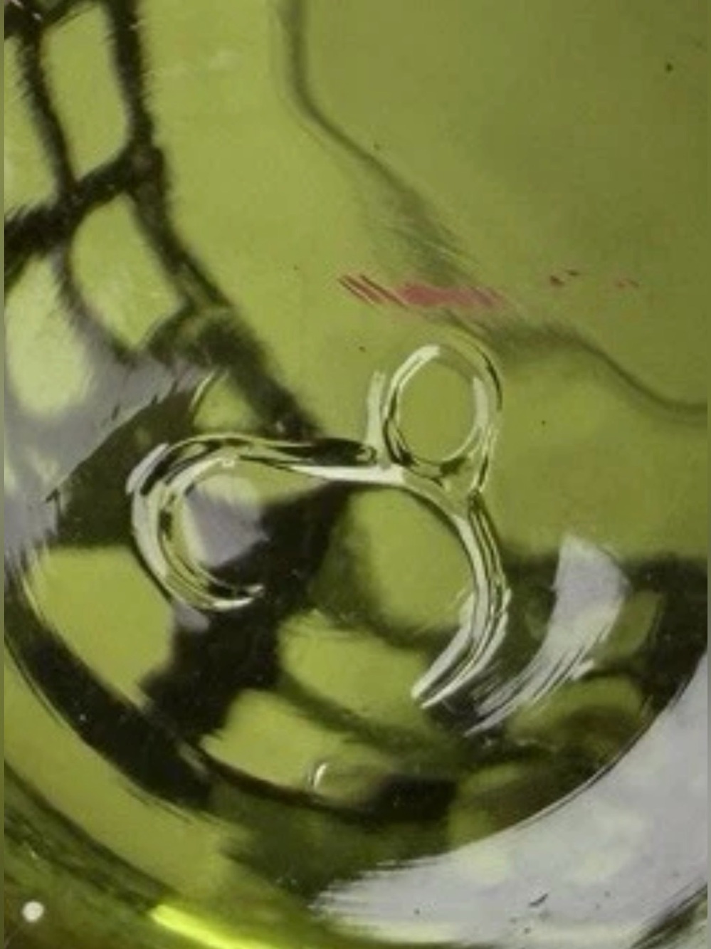 RARE VTG Libbey Signed 2 Green Glass Tumblers Copper Monogram MCM 1970s Barware - Picture 14 of 14